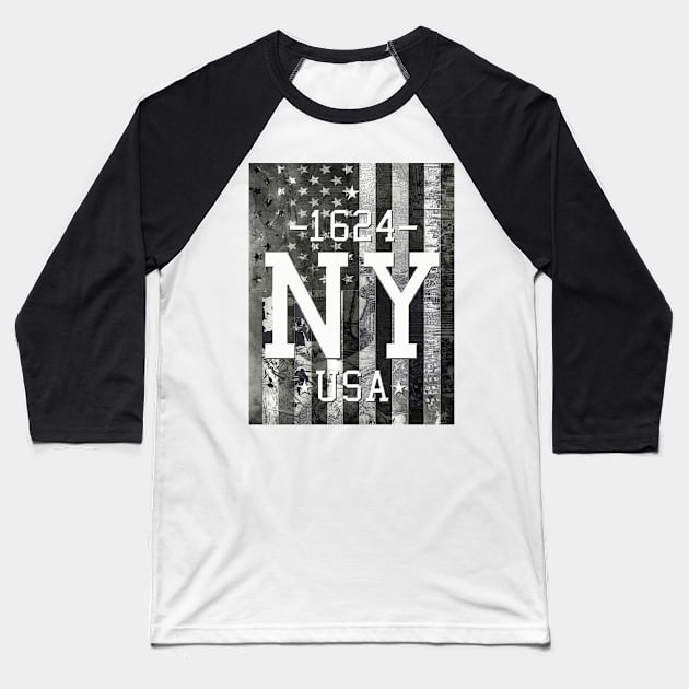 new york Baseball T-Shirt by BekimART